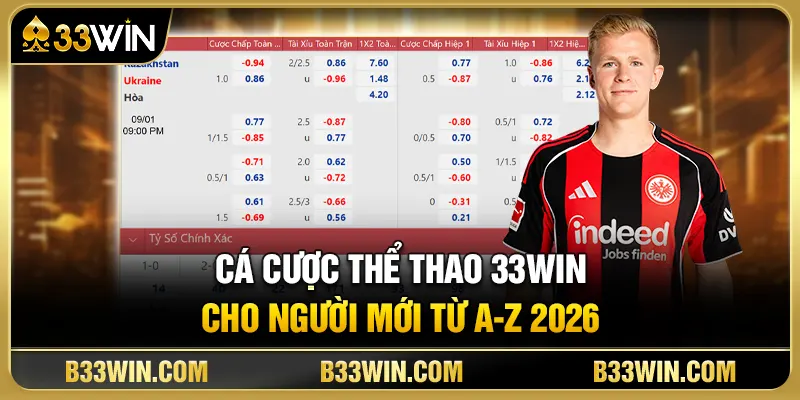 Cá Cược Thể Thao 33WIN Cho Người Mới Từ A-Z 2026 20 Cá Cược Thể Thao 33WIN Cho Người Mới Từ A-Z 2026